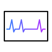 icon of ECG with irregular patten