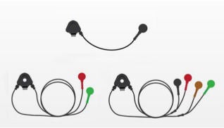 ECG leads for BodyGuardian