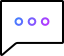 Icon of a conversation bubble