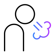 icon of person with shortness of breath