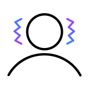 icon of dizzy person