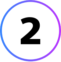 icon of the number 1 in a circle