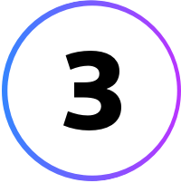 icon of the number 1 in a circle