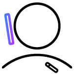 Icon of a person holding phone away from LUX-Dx