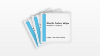 Saline wipes