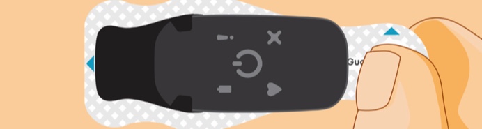 Close-up of removal of strip