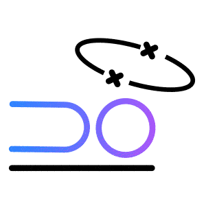 Animated icon of a person who has fainted